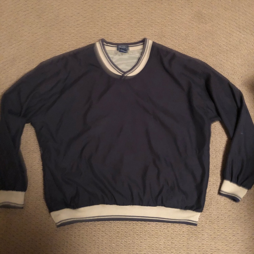Winner Mate Black Y2K Water Resistant Pullover Golf Jacket Size L